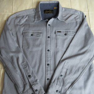 Howler Brothers Stockman Stretch Snap Shirt Lt Gray M